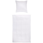 BEDDENGOED Livorno 140/200 cm damast wit thumbnail 5
