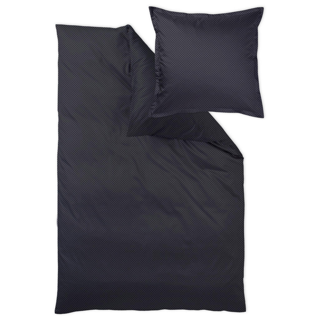 BEDDENGOED Livorno 140/200 cm damast zwart
