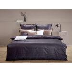BEDDENGOED Livorno 140/200 cm damast zwart thumbnail 2