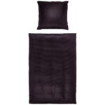 BEDDENGOED Livorno 140/200 cm damast zwart thumbnail 3