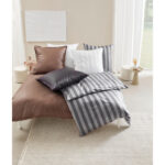 BEDDENGOED Livorno 140/200 cm damast zwart thumbnail 5