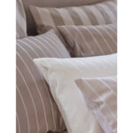 BEDDENGOED Belluno 200/200 cm damast bruin, zwart thumbnail 4