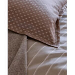 BEDDENGOED Belluno 200/200 cm damast bruin, zwart thumbnail 5
