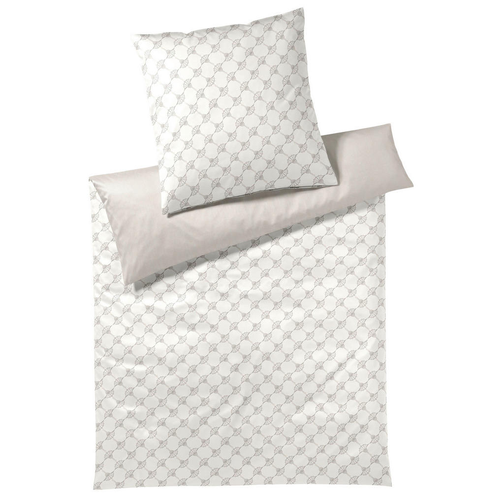 BEDDENGOED KORENBLOEM DUBBEL 200/200 cm mako satijn crèmekleur