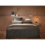 BEDDENGOED AREZZO 140/200 cm olijfgroen damast thumbnail 2