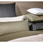 BEDDENGOED AREZZO 140/200 cm olijfgroen damast thumbnail 3