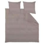 BEDDENGOED Bente 200/200 cm damast bruin thumbnail 1