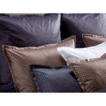 BEDDENGOED Livorno 140/200 cm damast bruin thumbnail 5