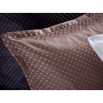 BEDDENGOED Livorno 140/200 cm damast bruin thumbnail 6