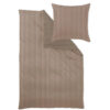 BEDDENGOED FERRARA 200/200 cm damast bruin