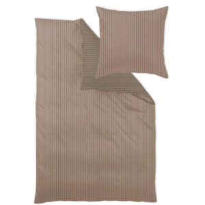 BEDDENGOED FERRARA 200/200 cm damast bruin