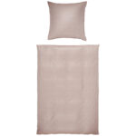 BEDDENGOED Bente 140/200 cm damast bruin thumbnail 3