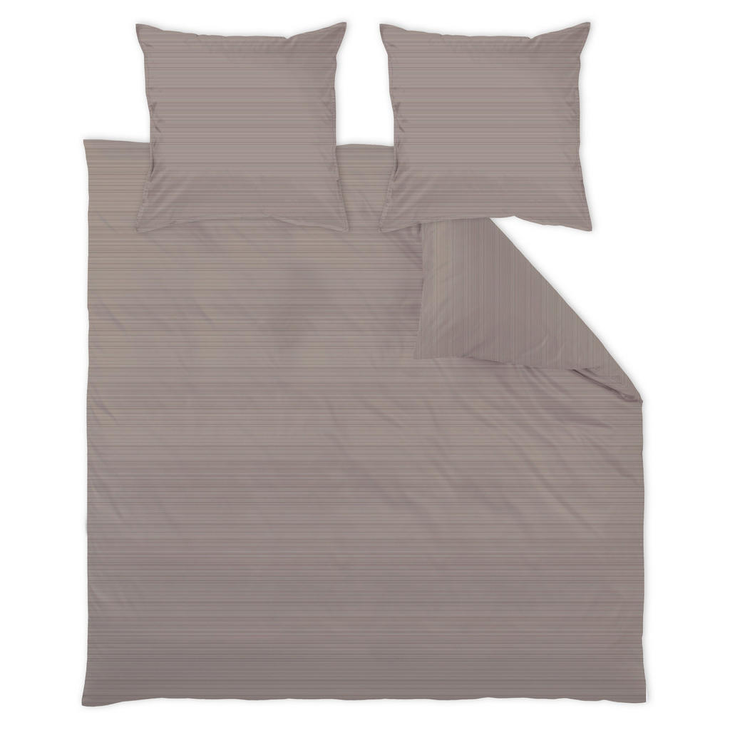 BEDDENGOED Bente 200/200 cm damast bruin