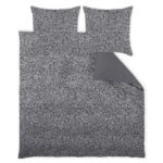 BEDDENGOED SKAGEN 200/200 cm damastgrijs, zwart, wit thumbnail 1