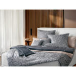 BEDDENGOED SKAGEN 140/200 cm damastgrijs, zwart, wit thumbnail 5