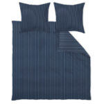 BEDDENGOED Belluno 200/200 cm damast donkerblauw thumbnail 1