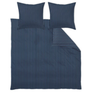BEDDENGOED Belluno 200/200 cm damast donkerblauw