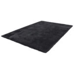 TAPIJT MET HOGE VLOER Fluweel 200/290 cm getuft grafietkleur thumbnail 3