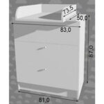 STOEL BORST 83/87/50 cm thumbnail 3