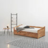 UITSCHUIFBAAR BED 90 cm x 200 cm, eikenkleur