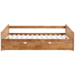 UITSCHUIFBAAR BED 90 cm x 200 cm, eikenkleur thumbnail 6