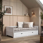 UITSCHUIFBAAR BED 90-180 cm x 200 cm, wit thumbnail 1