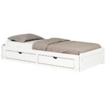 UITSCHUIFBAAR BED 90-180 cm x 200 cm, wit thumbnail 2