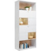 REGAL 90/213/40 cm wit, eikenkleur