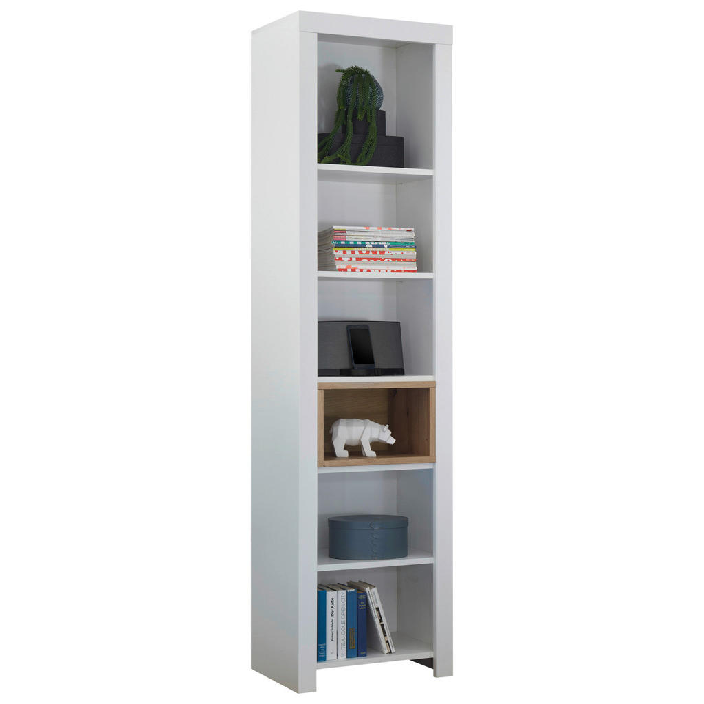 REGAL 52/200/36 cm wit, ambachtelijk eiken