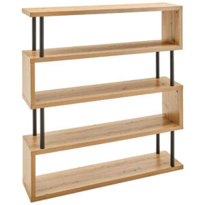 REGAL 156/165/35 cm zwart, eikenkleur