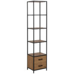 REGAL 42/185/35 cm zwart, wild eiken thumbnail 1