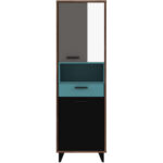 REGAL 60/192/42 cm grijs, groen, zwart, wit, eiken kleuren thumbnail 3