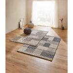 HANDGEWEVEN TAPIJT Nordic 160/230 cm geweven natuurlijke kleur, wit thumbnail 3
