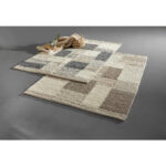 HANDGEWEVEN TAPIJT Nordic 160/230 cm geweven natuurlijke kleur, wit thumbnail 4