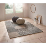 HANDGEWEVEN TAPIJT 160/230 cm geweven grijs thumbnail 6