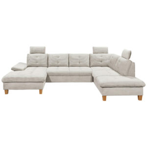 ZITSET, geribd fluweel beige
