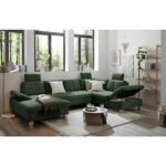 ZITSET, geribd fluweel donkergroen thumbnail 3