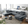 ZITSET, antraciet microvelours