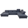 ZITSET, antraciet microvelours