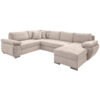 ZITSET, geribd fluweel beige