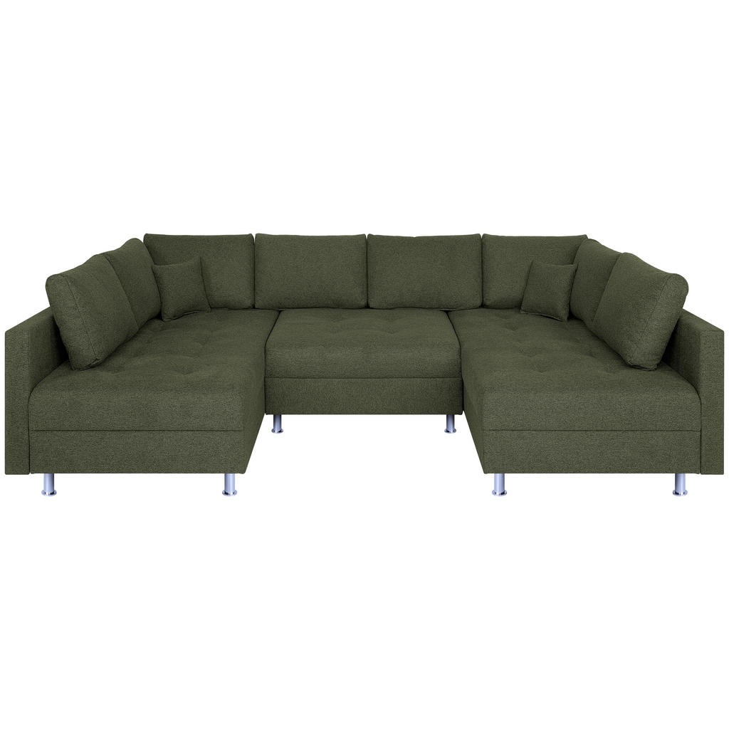 ZITSET, olijfgroene stof