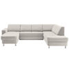 ZADELSET, crèmekleurige chenille, wit