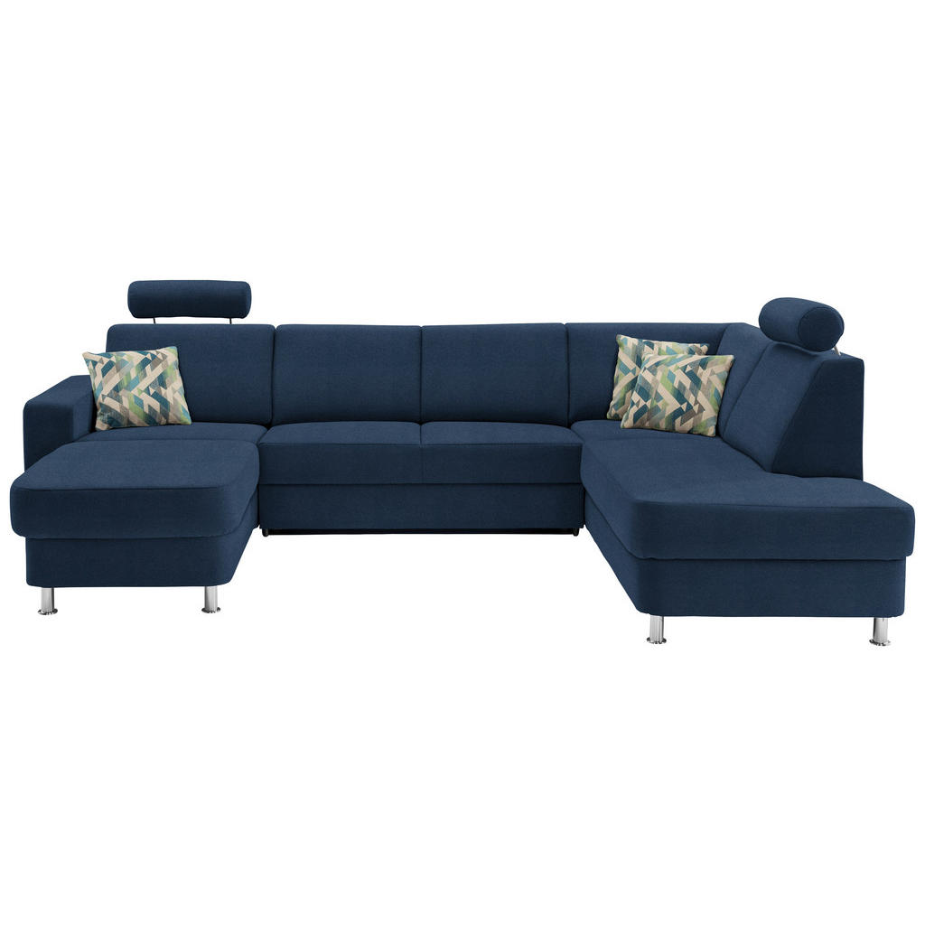 ZADELSET, chenilleblauw