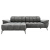 ZADELSET, donkergrijs chenille
