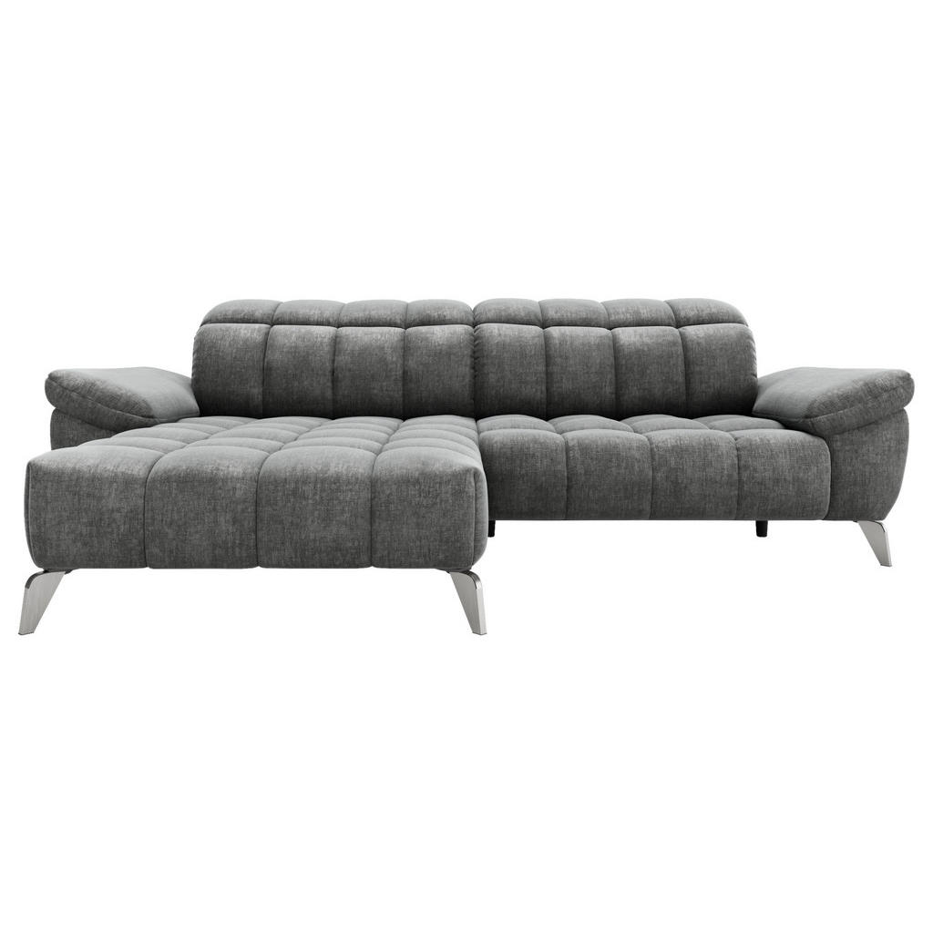 ZADELSET, donkergrijs chenille