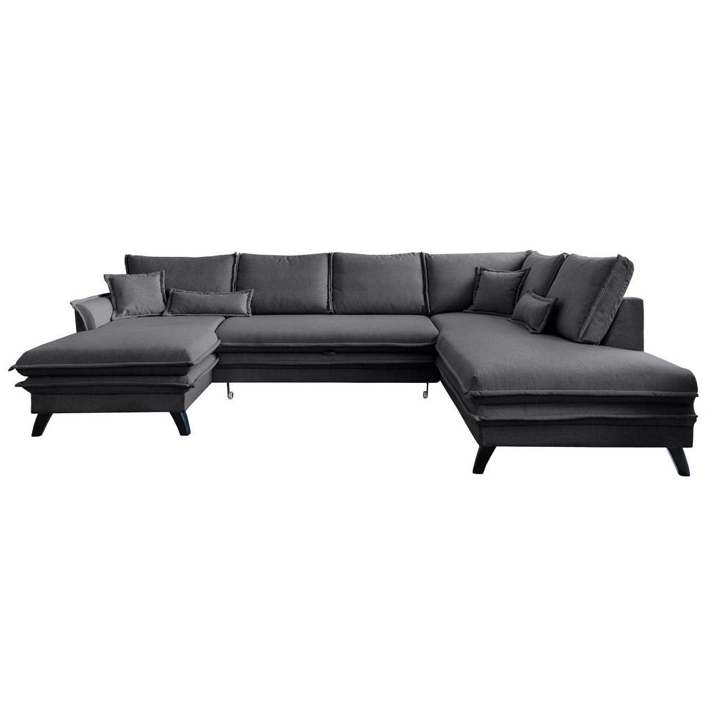 ZADELSET, grafietkleurige microvezel