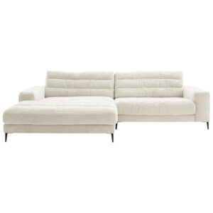 ZITSET, geribd fluweel wit