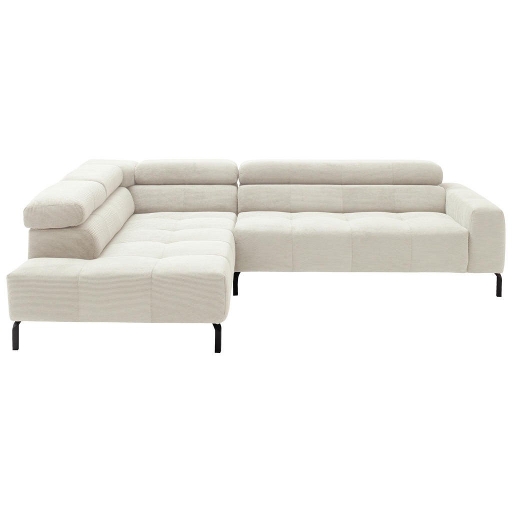 ZITSET, geribd fluweel wit