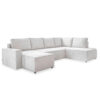 ZITSET, geribd fluweel beige