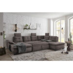 ZITSET, grijsbruin microvelours thumbnail 3